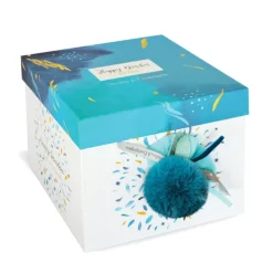 Doudou et Compagnie Happy Pop Lapin Pompon Paon - ^ Doudous