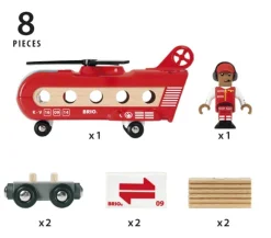 Brio Helicoptero De Carga - ^ Locomotoras, Vagones Y Trenes Brio