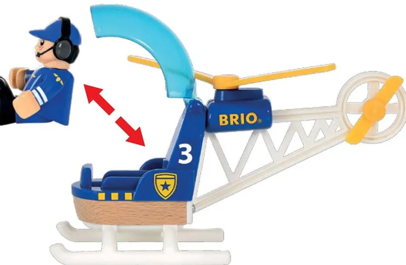 Brio Helicoptero De La Policía - ^ Locomotoras, Vagones Y Trenes Brio
