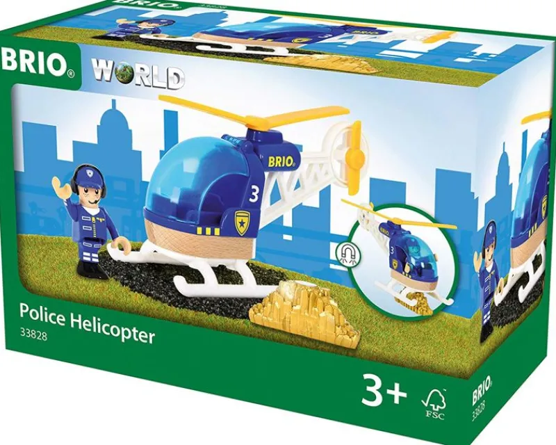Brio Helicoptero De La Policía - ^ Locomotoras, Vagones Y Trenes Brio