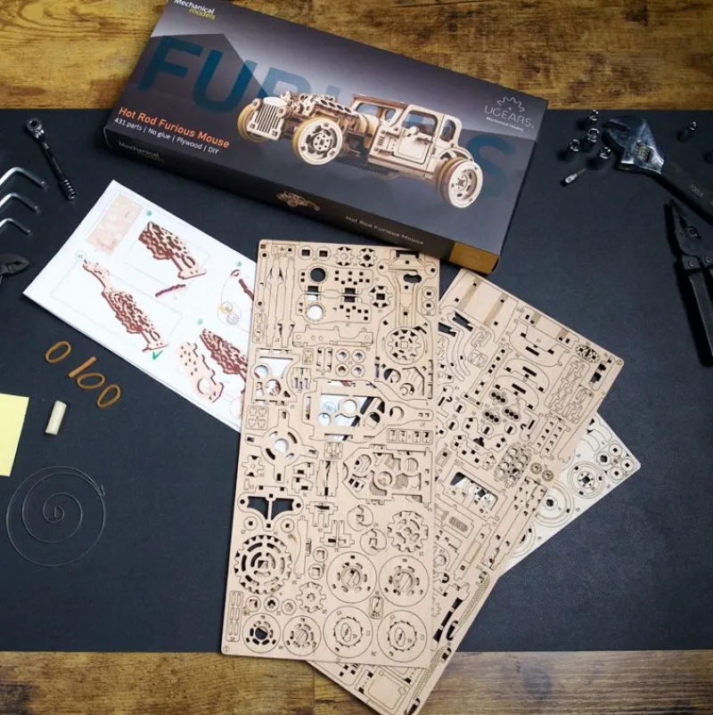 Ugears Hot Rod El Raton Furioso Modelo Mecanico - ^ Descubrimiento De La Ciencia