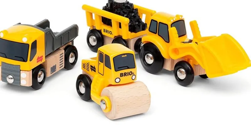 Brio Juego De 3 Maquinas De Construcción - ^ Rails Brio