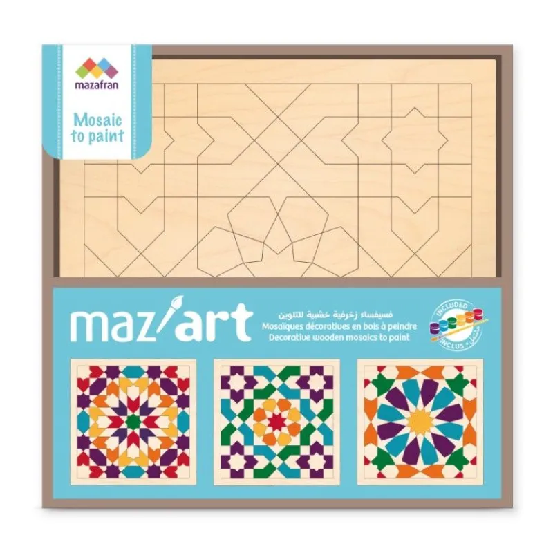 Mazafran Juego De 3 Mosaicos Para Pintar - ^ Actividades Creativas De Ocio