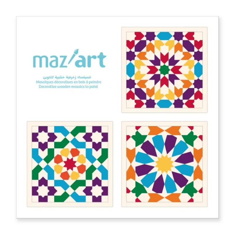 Mazafran Juego De 3 Mosaicos Para Pintar - ^ Actividades Creativas De Ocio