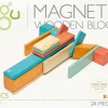 Tegu Juego De 24 Piezas Sunset - ^ Imanes, Libros Magnéticos Y Juegos Magnéticos