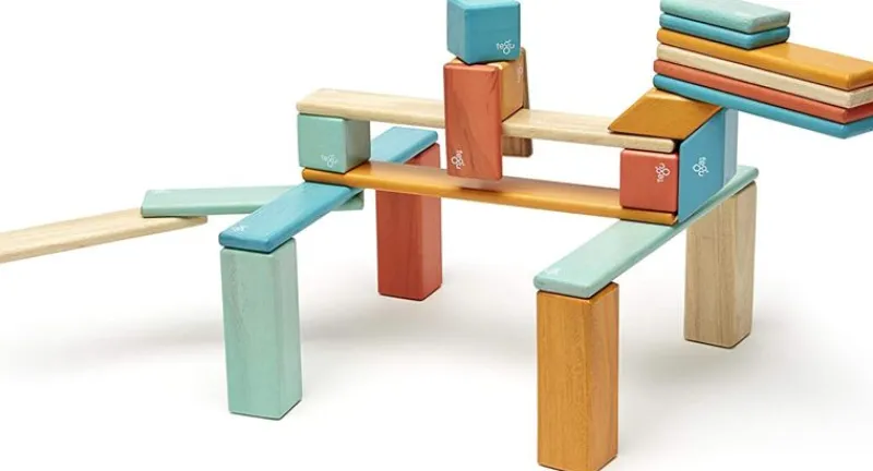 Tegu Juego De 24 Piezas Sunset - ^ Imanes, Libros Magnéticos Y Juegos Magnéticos