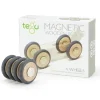 Tegu Juego De 4 Ruedas Magneticas De Madera - ^ Imanes, Libros Magnéticos Y Juegos Magnéticos