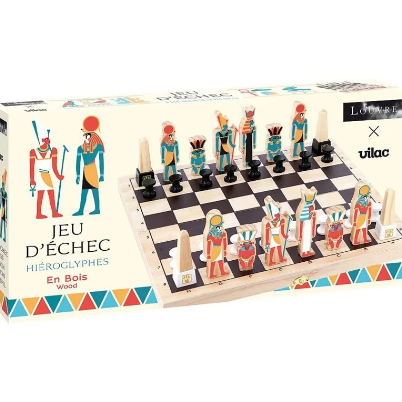 Vilac Juego De Ajedrez Jeroglifico - ^ Juegos De Puzzle, Estrategia Y Logica