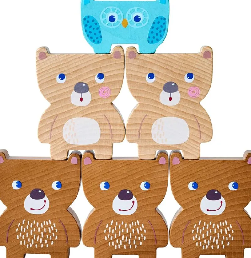 Haba Juego De Apilamiento Acrobatas Del Bosque - ^ Juegos De Habilidad