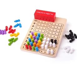 Bigjigs Toys Juego De Codigo De Colores De Madera - ^ Juegos De Puzzle, Estrategia Y Logica