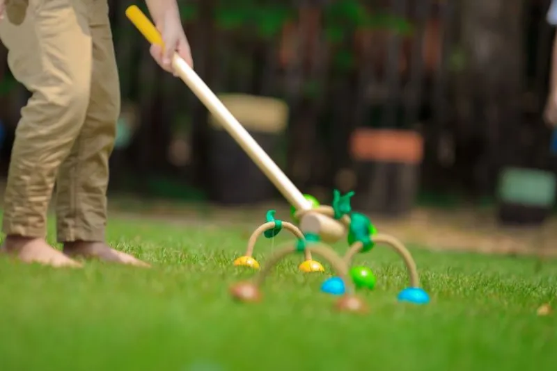 Plan Toys Juego De Croquet - ^ Bolos, Petanca Y Croquet