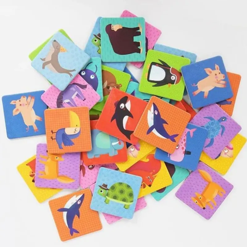 Mideer Juego De Memoria Animal - ^ Dominos, Loto Et Memory