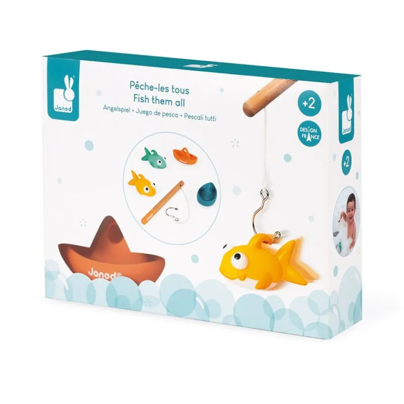 Janod Juego De Pesca Con Cana - ^ Barcos, Juguetes Para El Agua Y La Playa