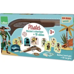 Vilac Juego De Pistola Bungee De Piratas - ^ Juegos De Habilidad