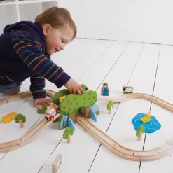 Bigjigs Toys Juego De Tren De Granja - ^ Rutas Del Tren Brio