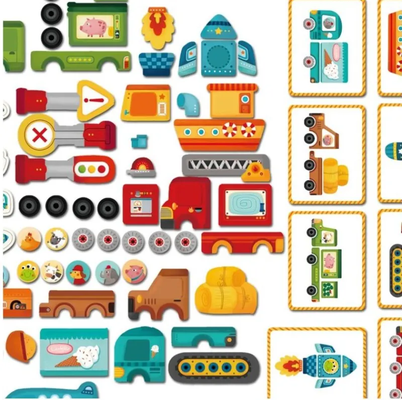 Mideer Juego Magnetico Transportes - ^ Imanes, Libros Magnéticos Y Juegos Magnéticos