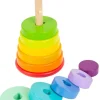 Small foot company Juego Torre Apilable Y Encajable Arcoiris - ^ Bloques Y Juguetes Apilables