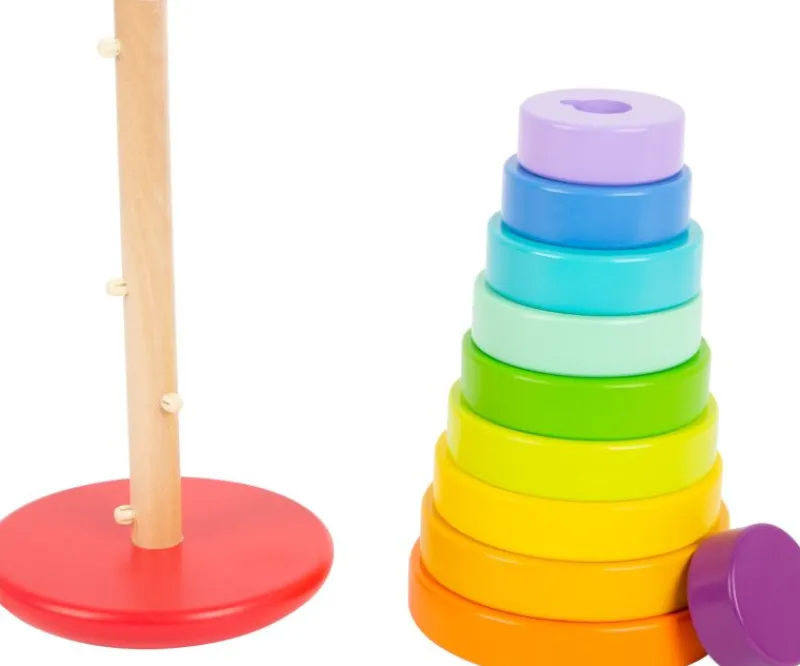 Small foot company Juego Torre Apilable Y Encajable Arcoiris - ^ Bloques Y Juguetes Apilables
