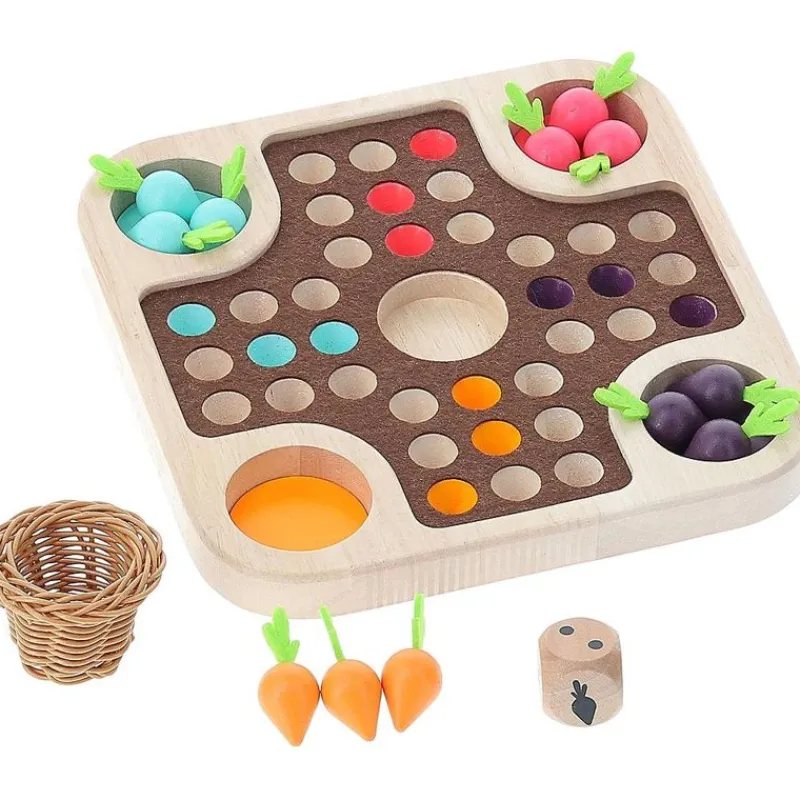 Vilac Juegos De Caballos Pequeños Con Verduras De La Huerta - ^ Juegos De Mesa