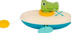 Small foot company Juguete Acuatico Cocodrilo En Una Canoa - ^ Barcos, Juguetes Para El Agua Y La Playa