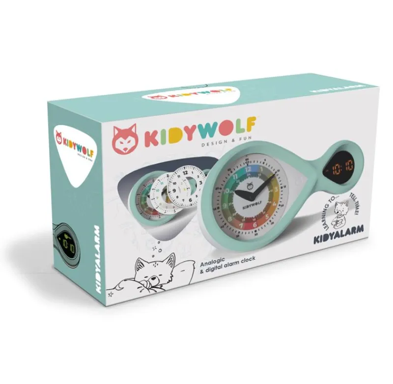 Kidywolf Kidyalarm Reloj Despertador Educativo Verde - ^ Relojes Despertadores, Marcos De Fotos, Medidores De Altura, Espejos...