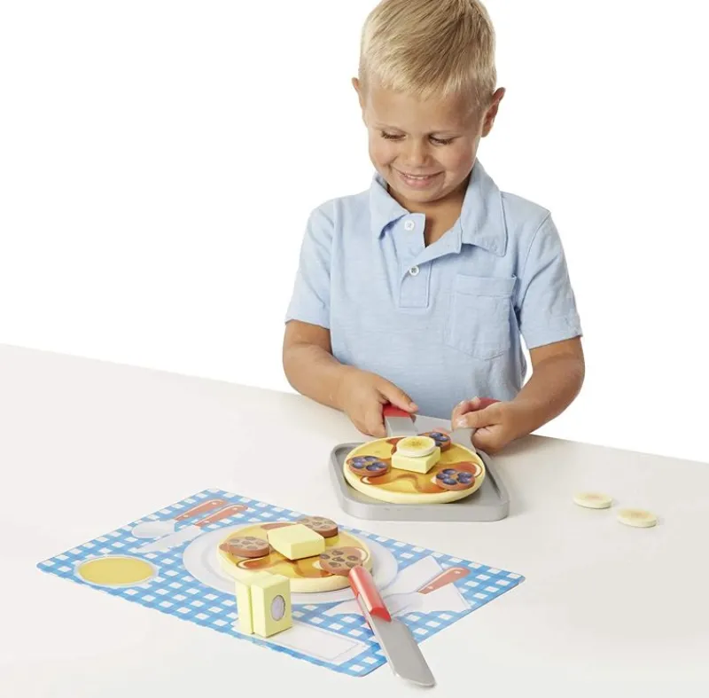 Melissa & Doug Kit De Panqueques De Madera - ^ La Cocina, El Tendero...
