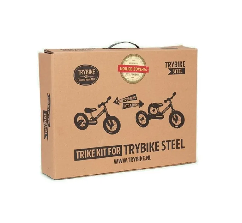 Trybike Kit Tricycle Acier - Pneus Beige - ^ Draisiennes Y Bicicletas De Madera