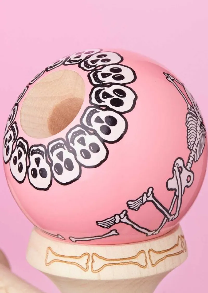 KROM Kendama Jody Bartons Skeletons Pink - ^ Diabolos Y Malabares