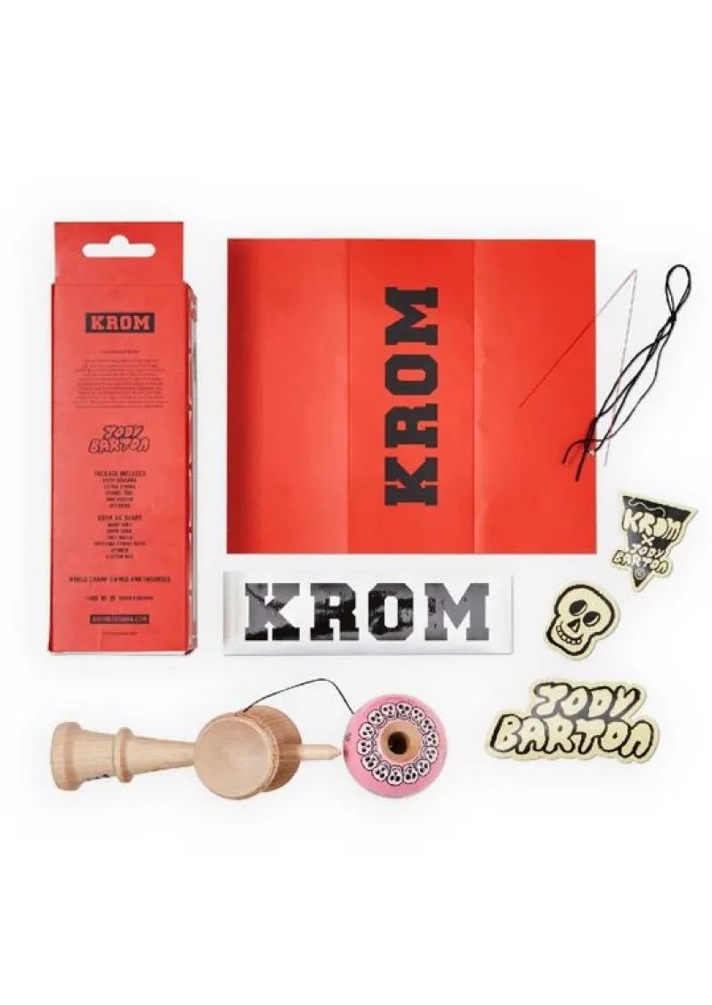 KROM Kendama Jody Bartons Skeletons Pink - ^ Diabolos Y Malabares