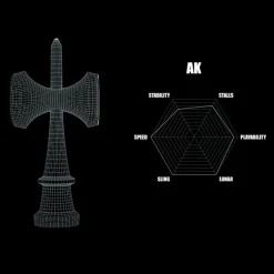 KROM Kendama Jody Bartons Skeletons Pink - ^ Diabolos Y Malabares