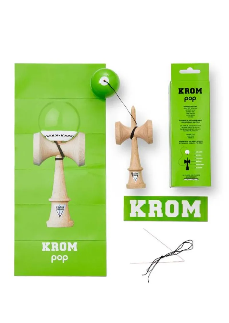 KROM Kendama Pop Lol Verde Lima - ^ Diabolos Y Malabares