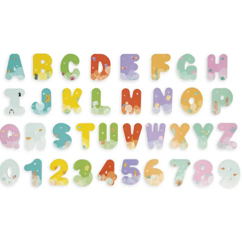 Janod Letras Y Numeros Del Baño - ^ Juguetes Para El Baño