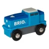 Brio Locomotora De Carga Azul Con Bateria - ^ Locomotoras, Vagones Y Trenes Brio