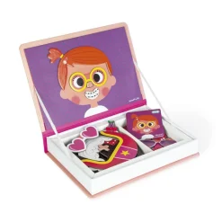 Janod Magneti'Book Crazy Faces Chicas - ^ Imanes, Libros Magnéticos Y Juegos Magnéticos