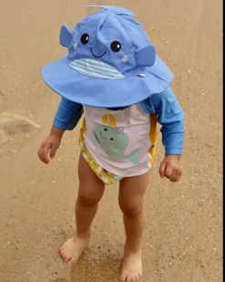 Zoocchini Maillot Y Gorra De Ballena (12-24M) - ^ Barcos, Juguetes Para El Agua Y La Playa