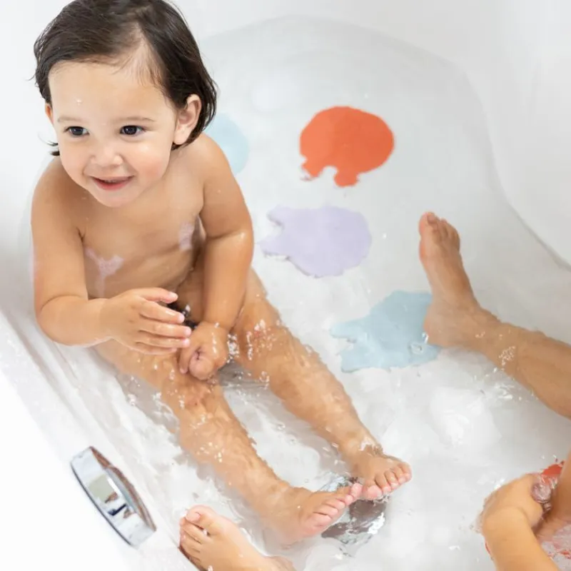 Quut Medusas De Baño Antideslizantes Grippi Azul Coral - ^ Juguetes Para El Baño