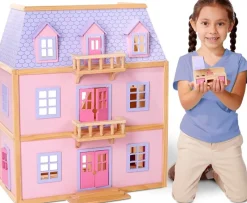 Melissa & Doug Melissa And Doug Casa De Muñecas Amueblada De Madera^ Casas De Muñecas