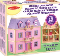 Melissa & Doug Melissa And Doug Casa De Muñecas Amueblada De Madera^ Casas De Muñecas