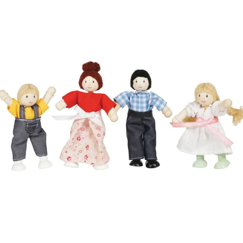 Le Toy Van Mi Familia De 4 Muñecas De Madera - ^ Accesorios Para Casas De Muñecas