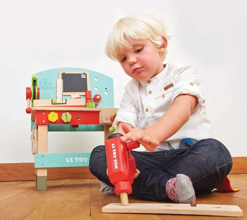 Le Toy Van Mi Primer Taller - ^ Bancos De Trabajo, Cajas De Herramientas, Bricolaje...