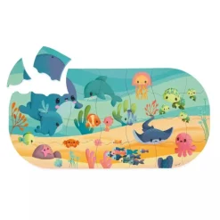 Janod Mi Puzle De Baño Oceano - ^ Puzzles De 20 A 48 Piezas