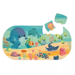 Janod Mi Puzle De Baño Oceano - ^ Puzzles De 20 A 48 Piezas