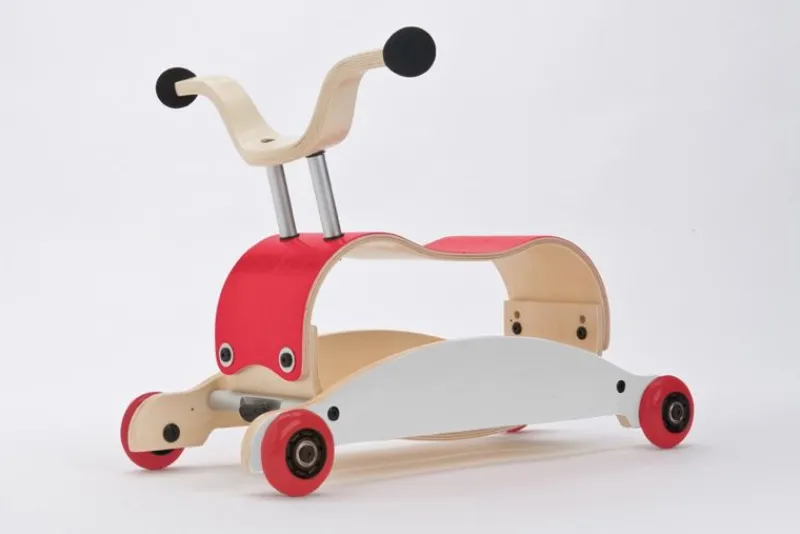 Wishbone Design Studio Mini Flip - Juego De 4 Ruedas - Rojo - ^ Transportistas