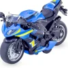 Ulysse Motocicleta En Miniatura De Friccion Azul ^ Ciclistas En Miniatura