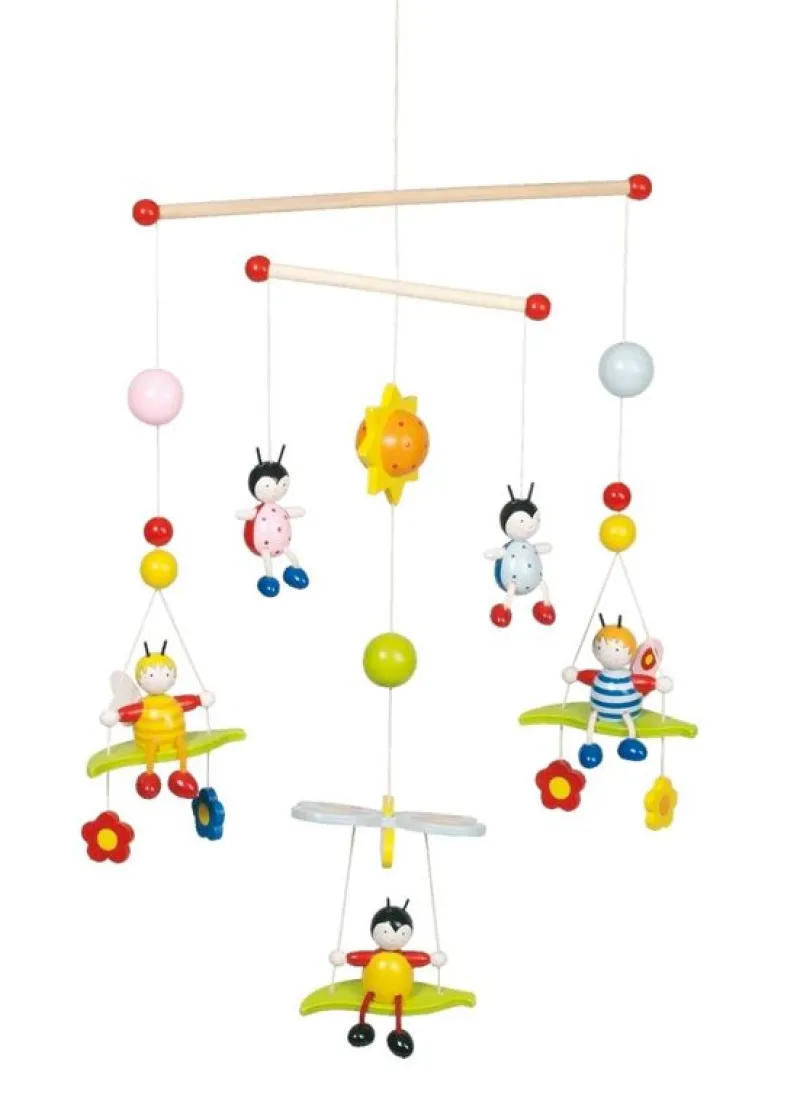 Goki Movil De Pequeños Insectos - ^ Móviles De Madera