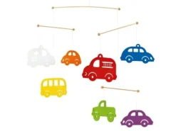 Selecta Movil Los Coches Multicolores - ^ Móviles De Madera