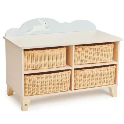 Tender Leaf Toys Mueble De Almacenamiento Infantil Con Cestas De Mimbre - ^ Cajas De Juguetes Y Muebles De Almacenamiento