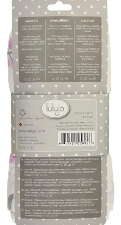 Lulujo Muselina Larga - Hippo Rose - ^ Mantas Y Pañales
