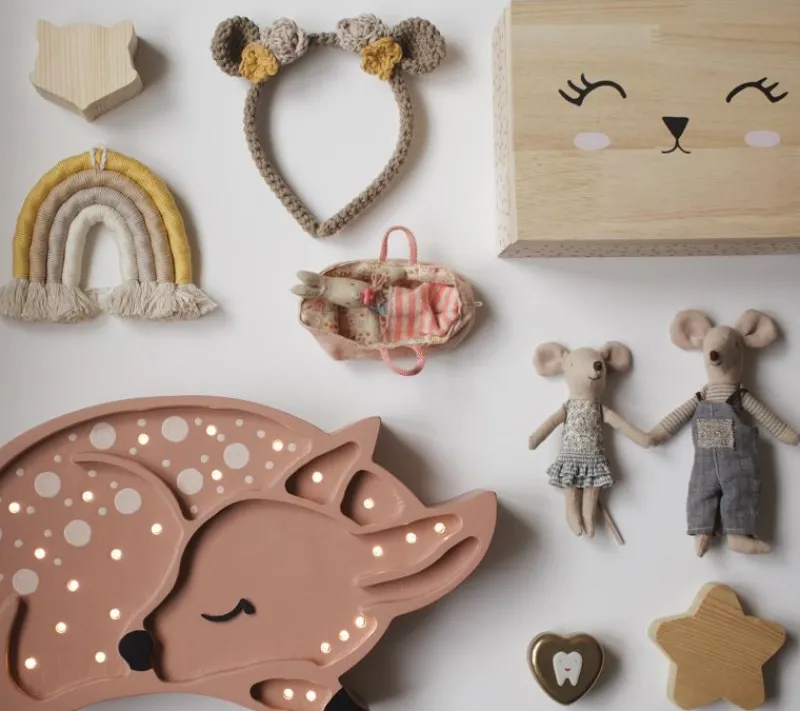 Little Lights Nightlight Fawn Marron Claro - ^ Linternas Y Lámparas De Noche