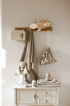 Little Lights Nightlight Rocket Gris Claro - ^ Linternas Y Lámparas De Noche